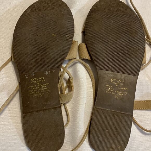 Steve Madden Dylan Size 8 leather strappy sandals cream. - Picture 3 of 9